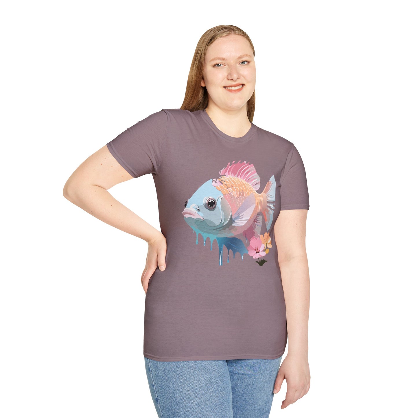 Copy of Fish Art Design Shirt, T Shirt with Fish, Graphic Shirt, Tee Shirt with Graphic Design, Shirt with Fish Graphic Art