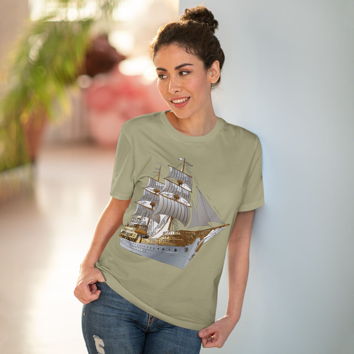 Organic T-shirt with Ship