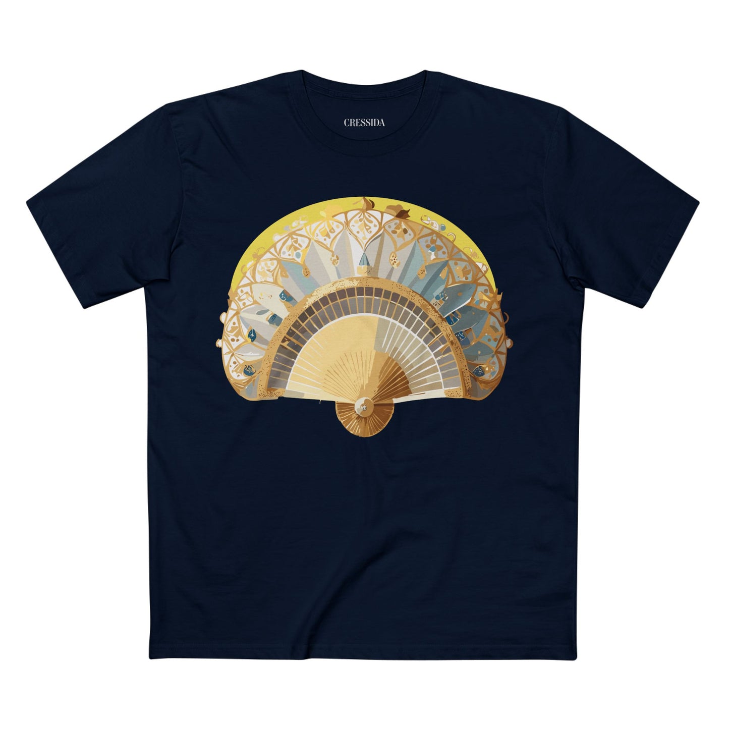 Fan shirt, Shirt with Fan, Tee Shirt with Antique Fan