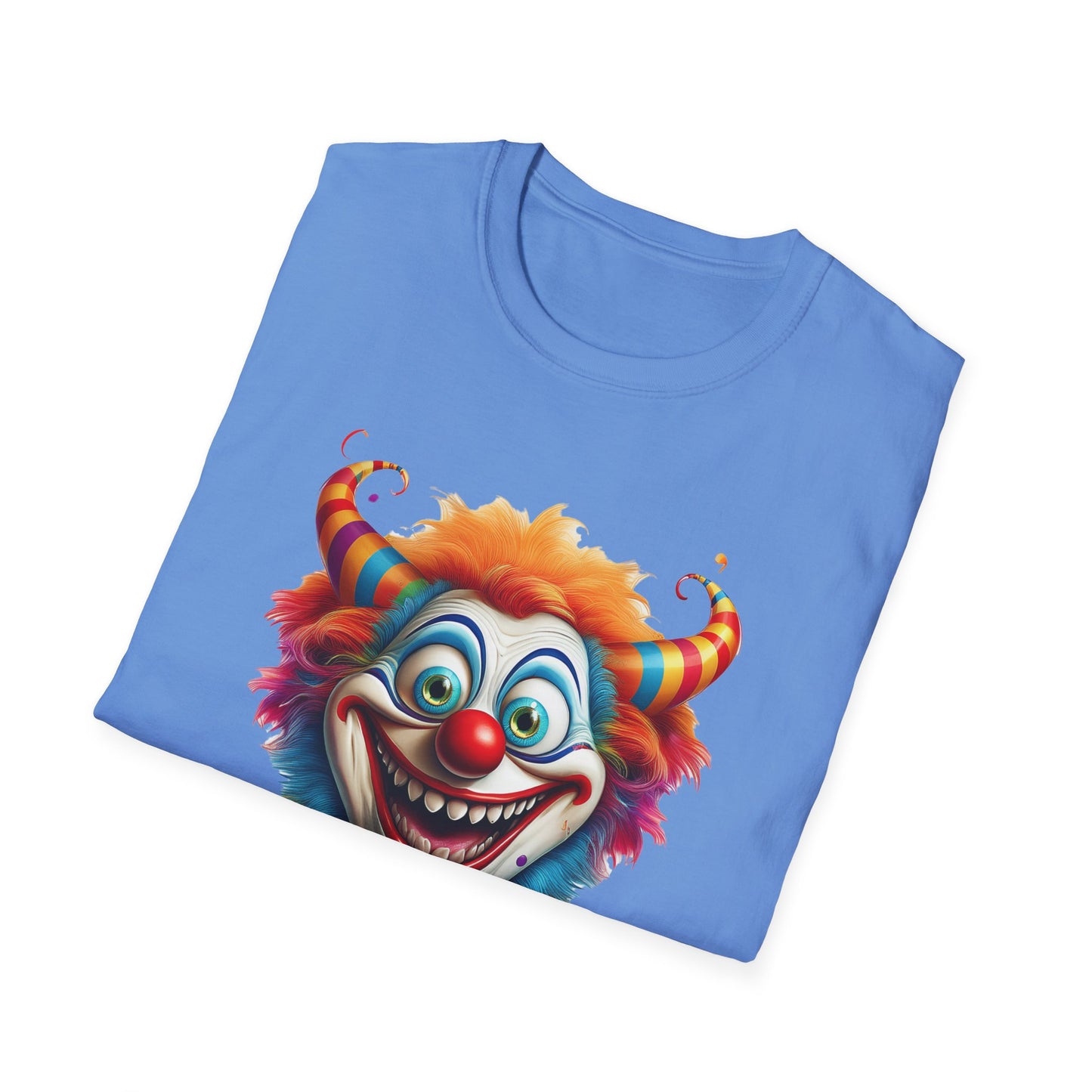 Clown Shirt, T Shirt with Clown, Funny Man Shirt, Tee Shirt with Funny Man, Circus Shirt, Shirt with Circus, Scary Man Shirt, Shirt with Scary Man
