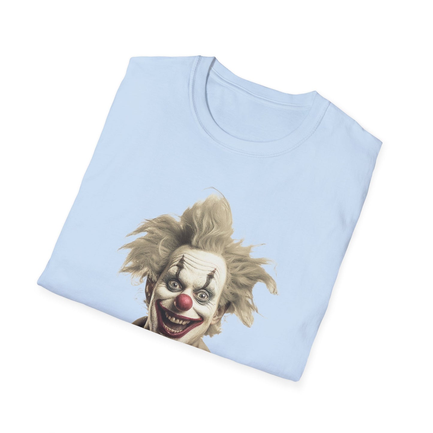 Clown Shirt, T Shirt with Clown, Funny Man Shirt, Tee Shirt with Funny Man, Circus Shirt, Shirt with Circus, Scary Man Shirt, Shirt with Scary Man
