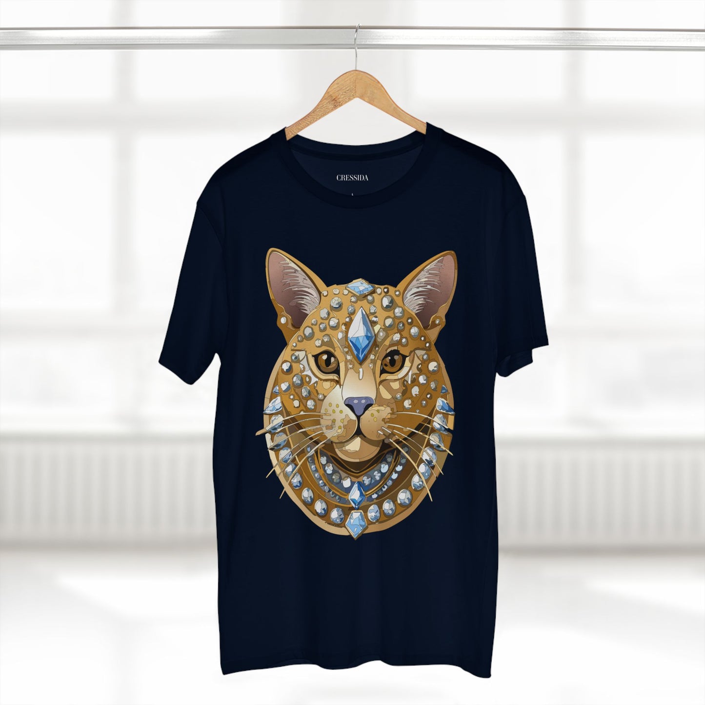 Unisex Premium Cotton Tee Shirt With Antique Animal Medallion Design