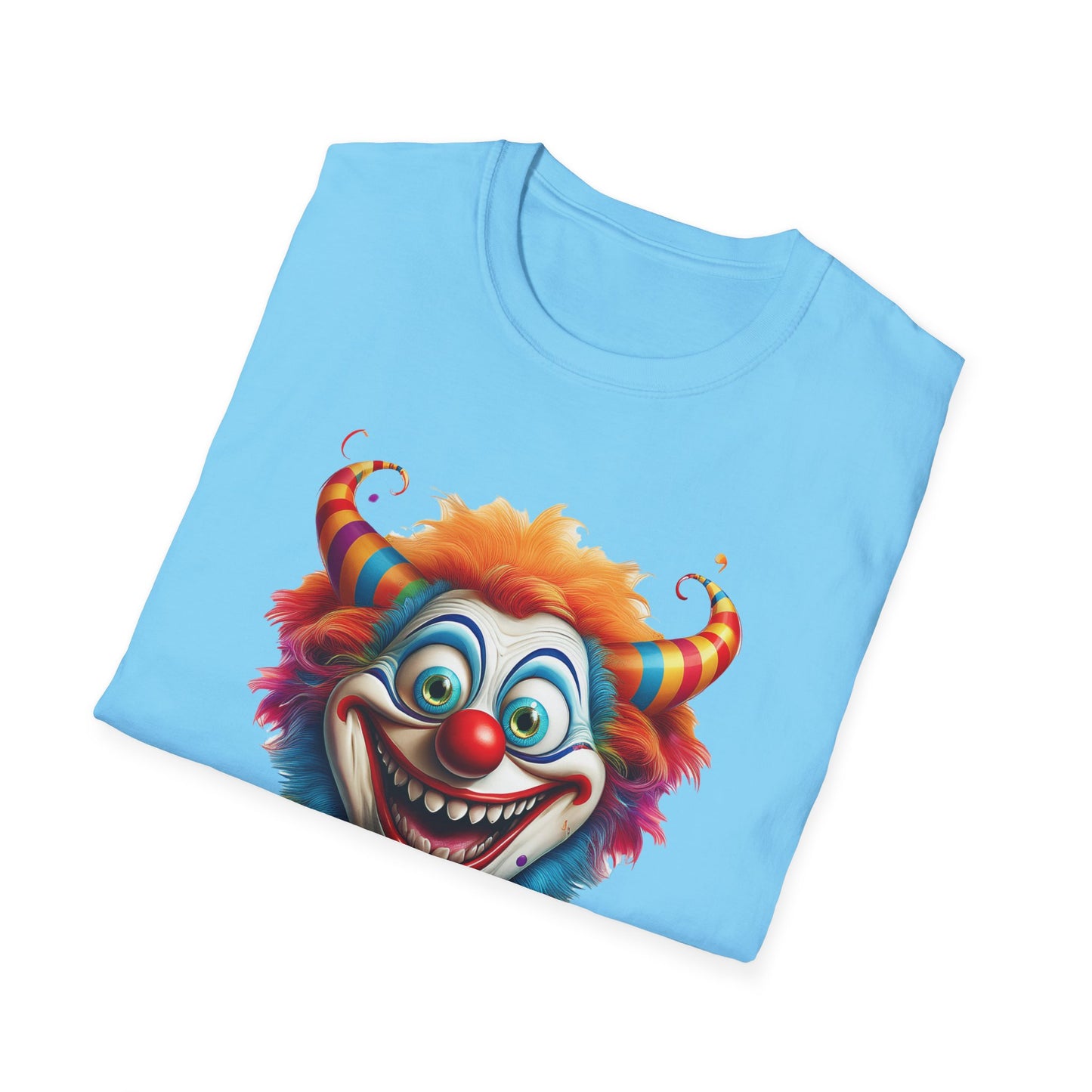 Clown Shirt, T Shirt with Clown, Funny Man Shirt, Tee Shirt with Funny Man, Circus Shirt, Shirt with Circus, Scary Man Shirt, Shirt with Scary Man