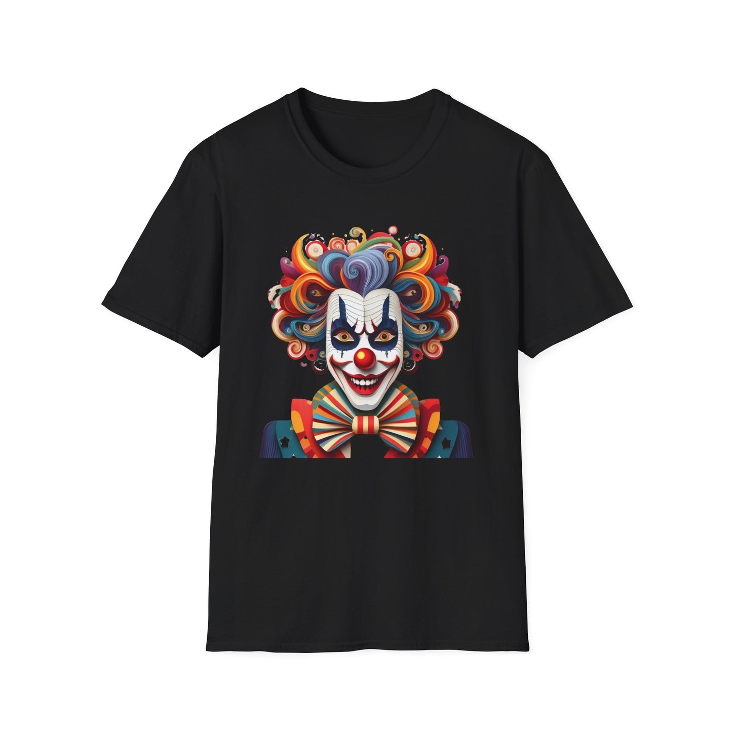 Clown Shirt, T Shirt with Clown, Funny Man Shirt, Tee Shirt with Funny Man, Circus Shirt, Shirt with Circus, Scary Man Shirt, Shirt with Scary Man