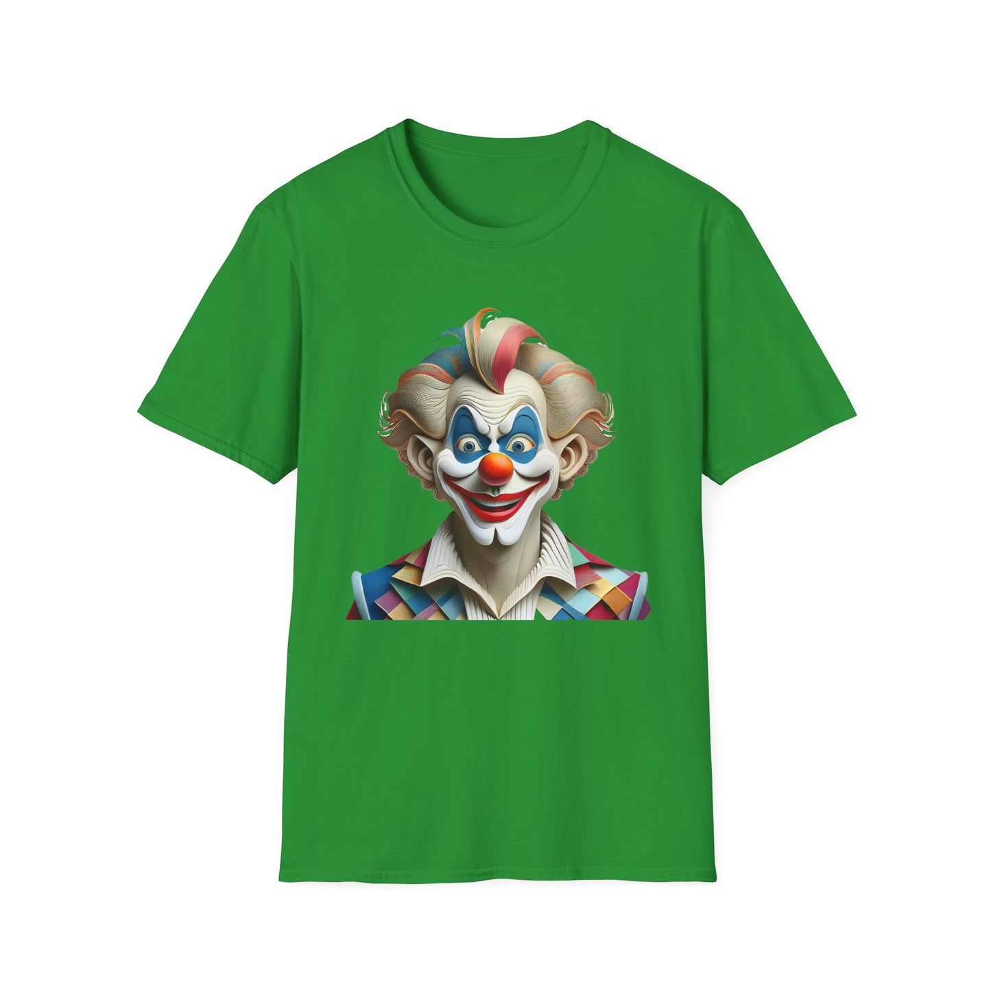 Clown Shirt, T Shirt with Clown, Funny Man Shirt, Tee Shirt with Funny Man, Circus Shirt, Shirt with Circus, Scary Man Shirt, Shirt with Scary Man