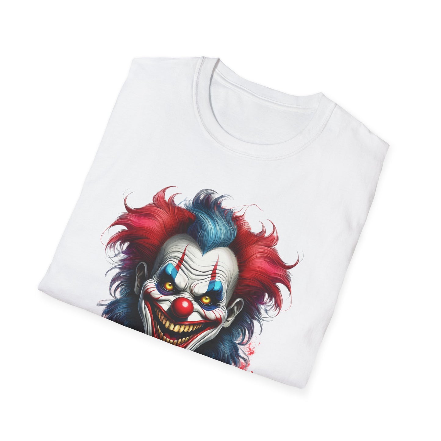 Clown Shirt, T Shirt with Clown, Funny Man Shirt, Tee Shirt with Funny Man, Circus Shirt, Shirt with Circus, Scary Man Shirt, Shirt with Scary Man