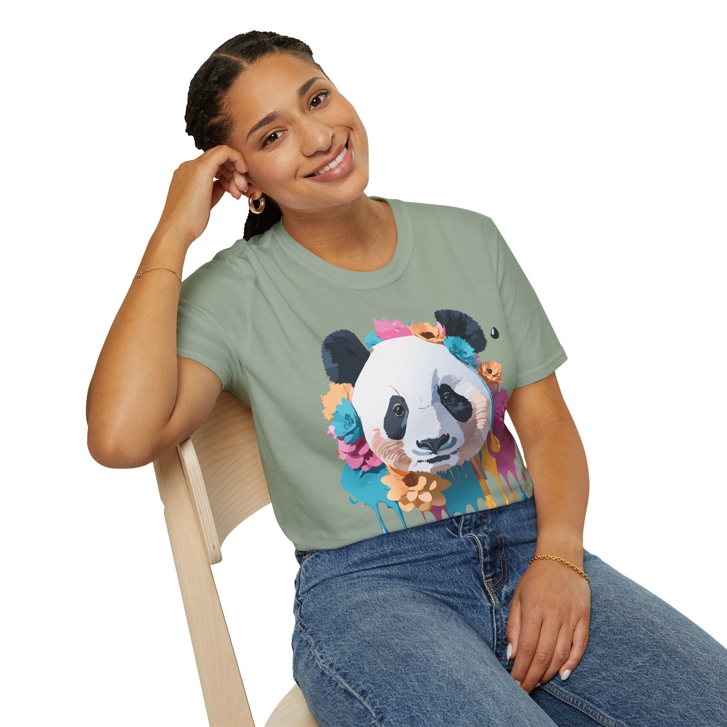 Panda Shirt, T Shirt with Panda, Animal Shirt, Tee Shirt with Animals