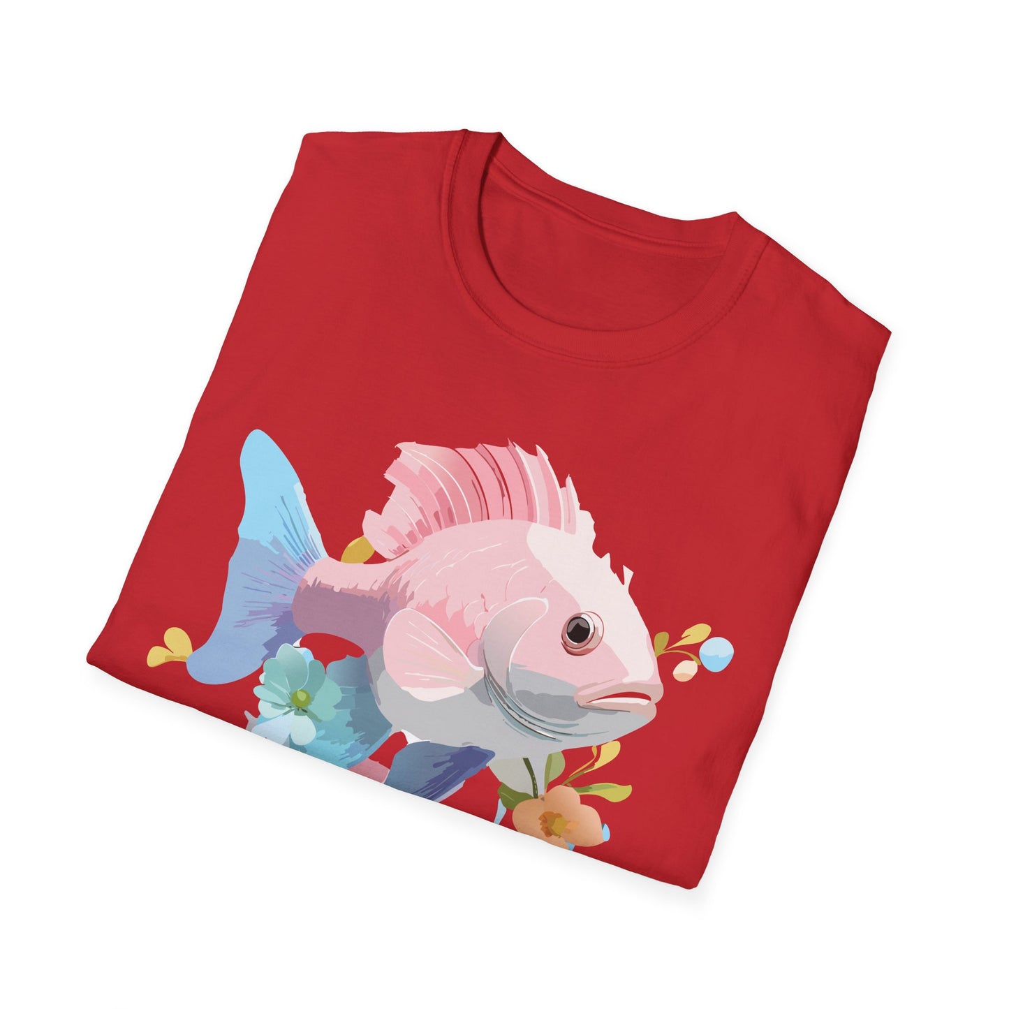 Fish Art Design Shirt, T Shirt with Fish, Graphic Shirt, Tee Shirt with Graphic Design, Shirt with Fish Graphic Art