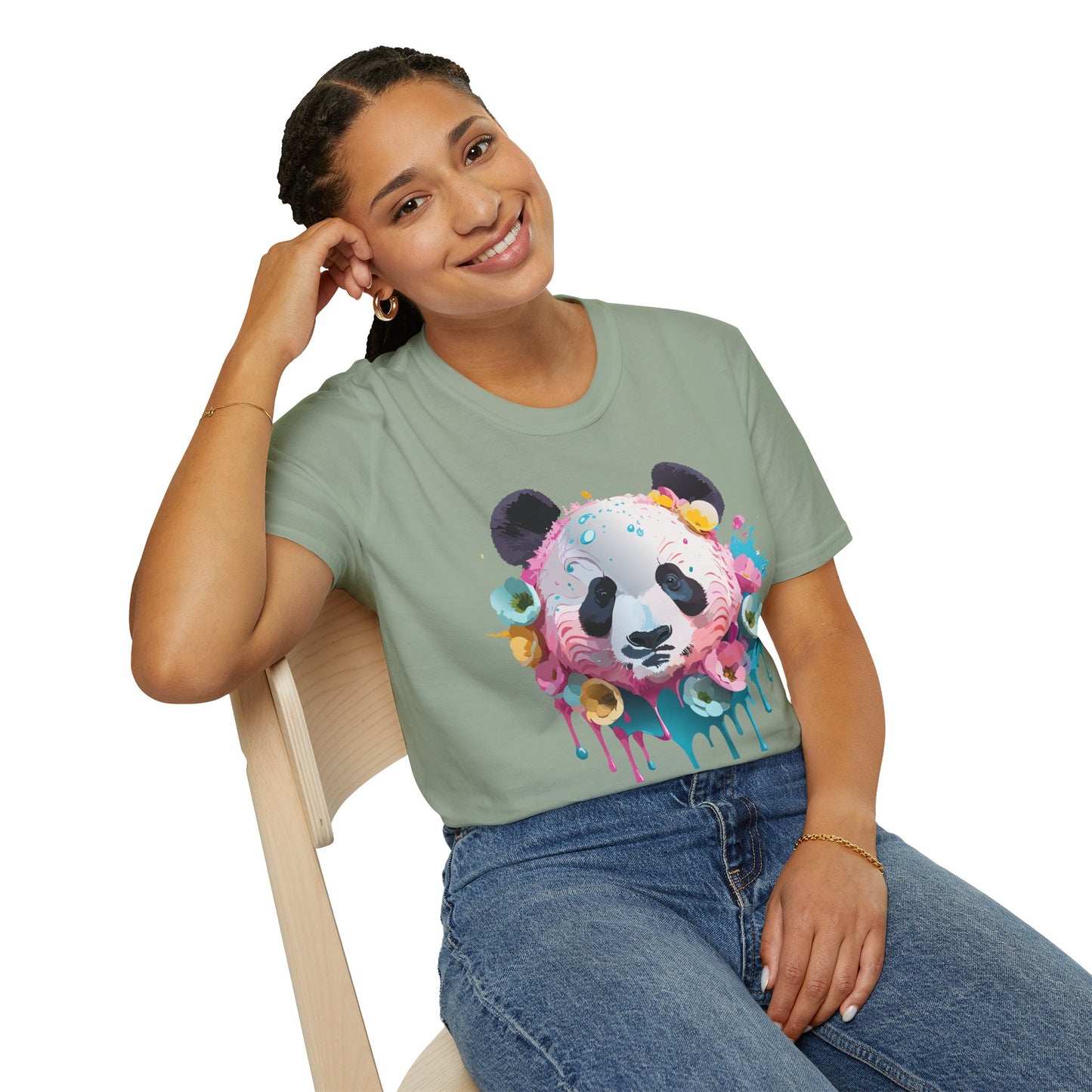 Panda Shirt, T Shirt with Panda, Animal Shirt, Tee Shirt with Animals