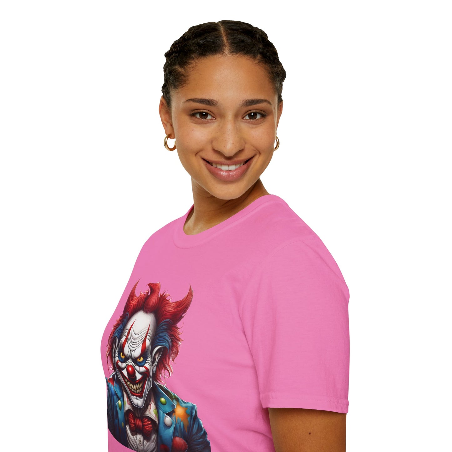 Clown Shirt, T Shirt with Clown, Funny Man Shirt, Tee Shirt with Funny Man, Circus Shirt, Shirt with Circus, Scary Man Shirt, Shirt with Scary Man