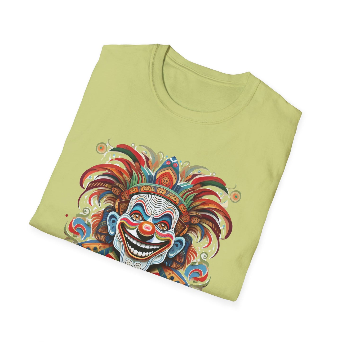 Clown Shirt, T Shirt with Clown, Funny Man Shirt, Tee Shirt with Funny Man, Circus Shirt, Shirt with Circus, Scary Man Shirt, Shirt with Scary Man