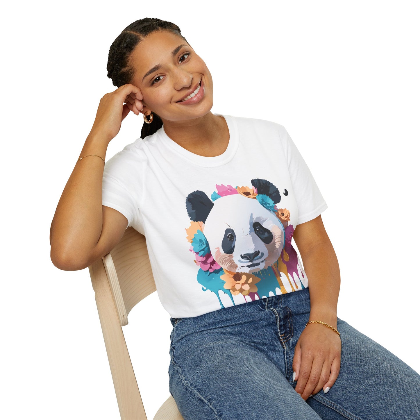 Panda Shirt, T Shirt with Panda, Animal Shirt, Tee Shirt with Animals