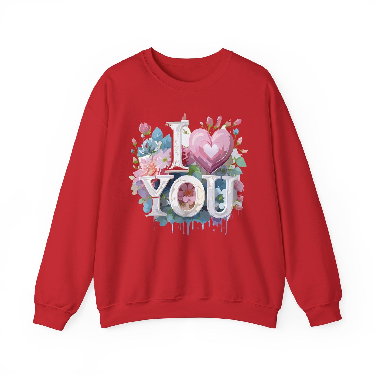 Floral Love Sweatshirt, Valentine's Day Sweatshirt, Love Flower Sweatshirt