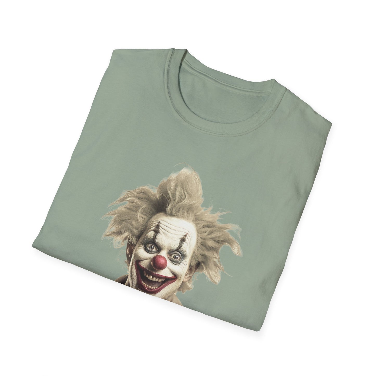 Clown Shirt, T Shirt with Clown, Funny Man Shirt, Tee Shirt with Funny Man, Circus Shirt, Shirt with Circus, Scary Man Shirt, Shirt with Scary Man