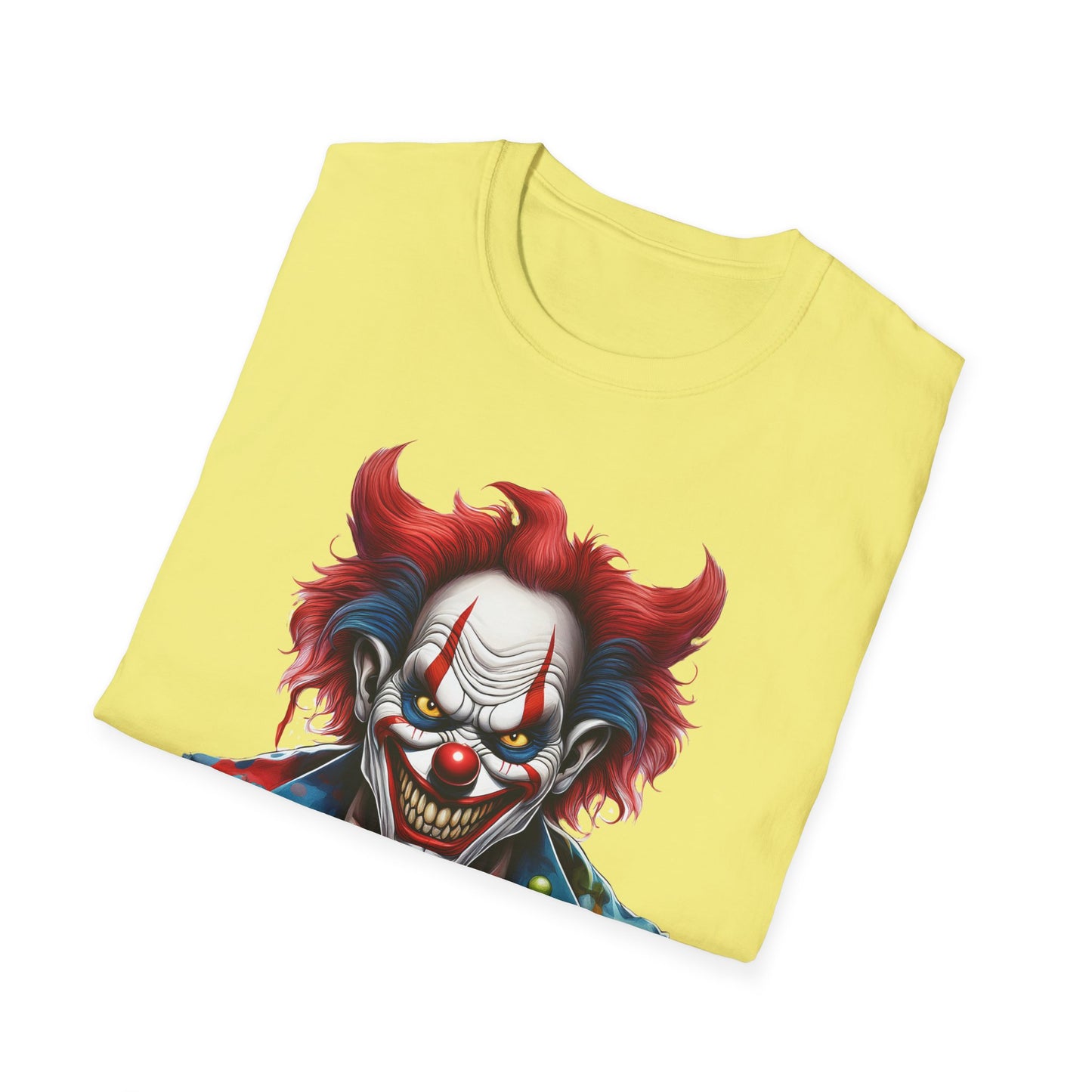 Clown Shirt, T Shirt with Clown, Funny Man Shirt, Tee Shirt with Funny Man, Circus Shirt, Shirt with Circus, Scary Man Shirt, Shirt with Scary Man