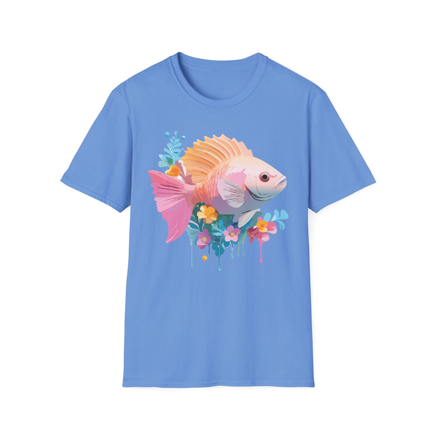 Fish Art Design Shirt, T Shirt with Fish, Graphic Shirt, Tee Shirt with Graphic Design, Shirt with Fish Graphic Art