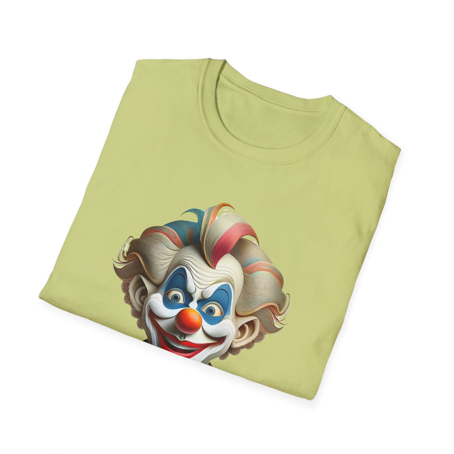 Clown Shirt, T Shirt with Clown, Funny Man Shirt, Tee Shirt with Funny Man, Circus Shirt, Shirt with Circus, Scary Man Shirt, Shirt with Scary Man