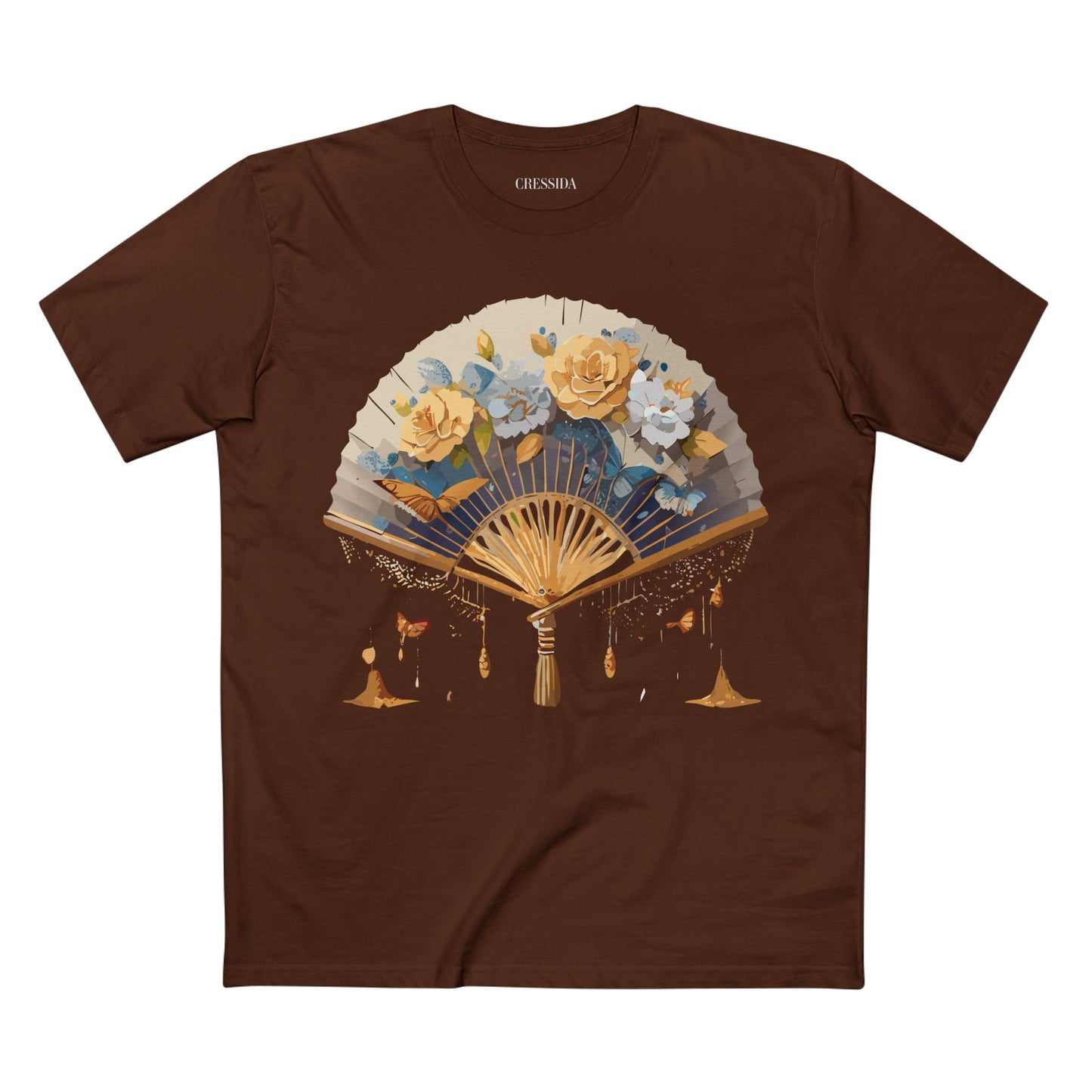 Fan shirt, Shirt with Fan, Tee Shirt with Antique Fan