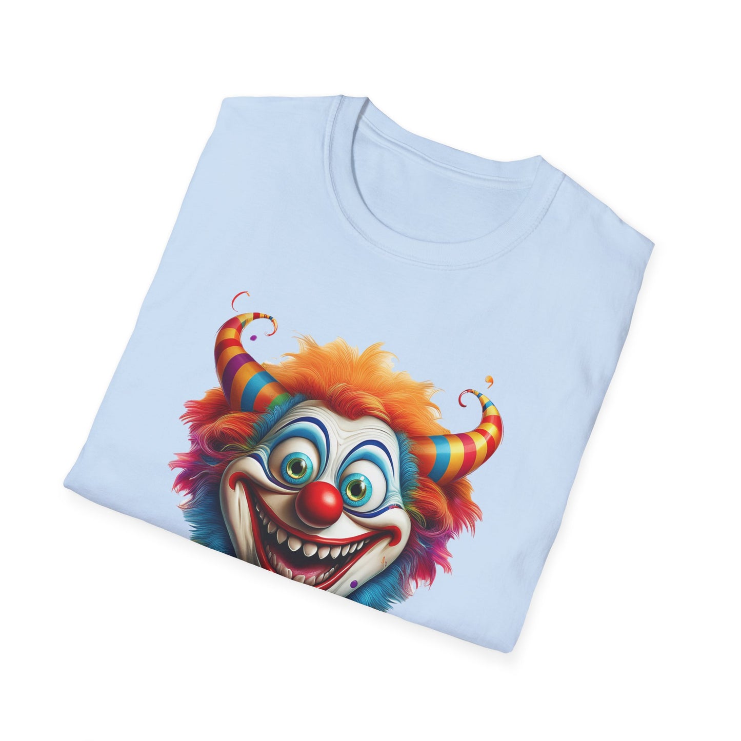 Clown Shirt, T Shirt with Clown, Funny Man Shirt, Tee Shirt with Funny Man, Circus Shirt, Shirt with Circus, Scary Man Shirt, Shirt with Scary Man