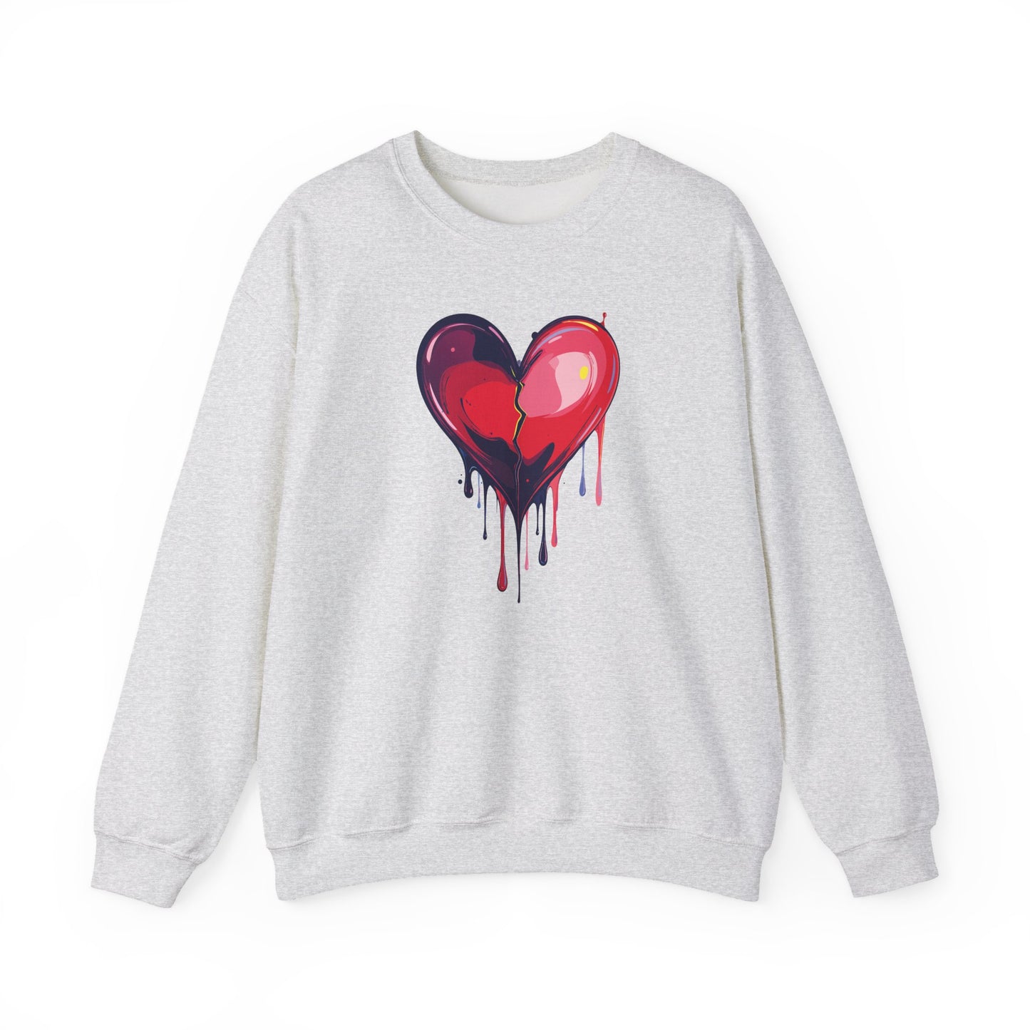 Big Red Heart Sweatshirt, Floral Red Heart Sweatshirt, Floral Love Sweatshirt, Valentine's Day Sweatshirt, Heart Floral Sweatshirt 118