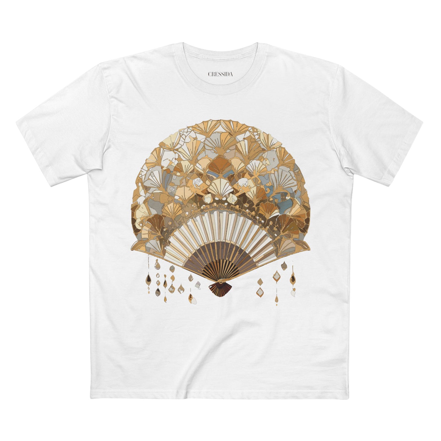 Fan shirt, Shirt with Fan, Tee Shirt with Antique Fan