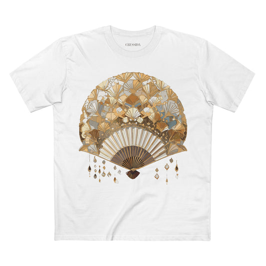 Fan shirt, Shirt with Fan, Tee Shirt with Antique Fan