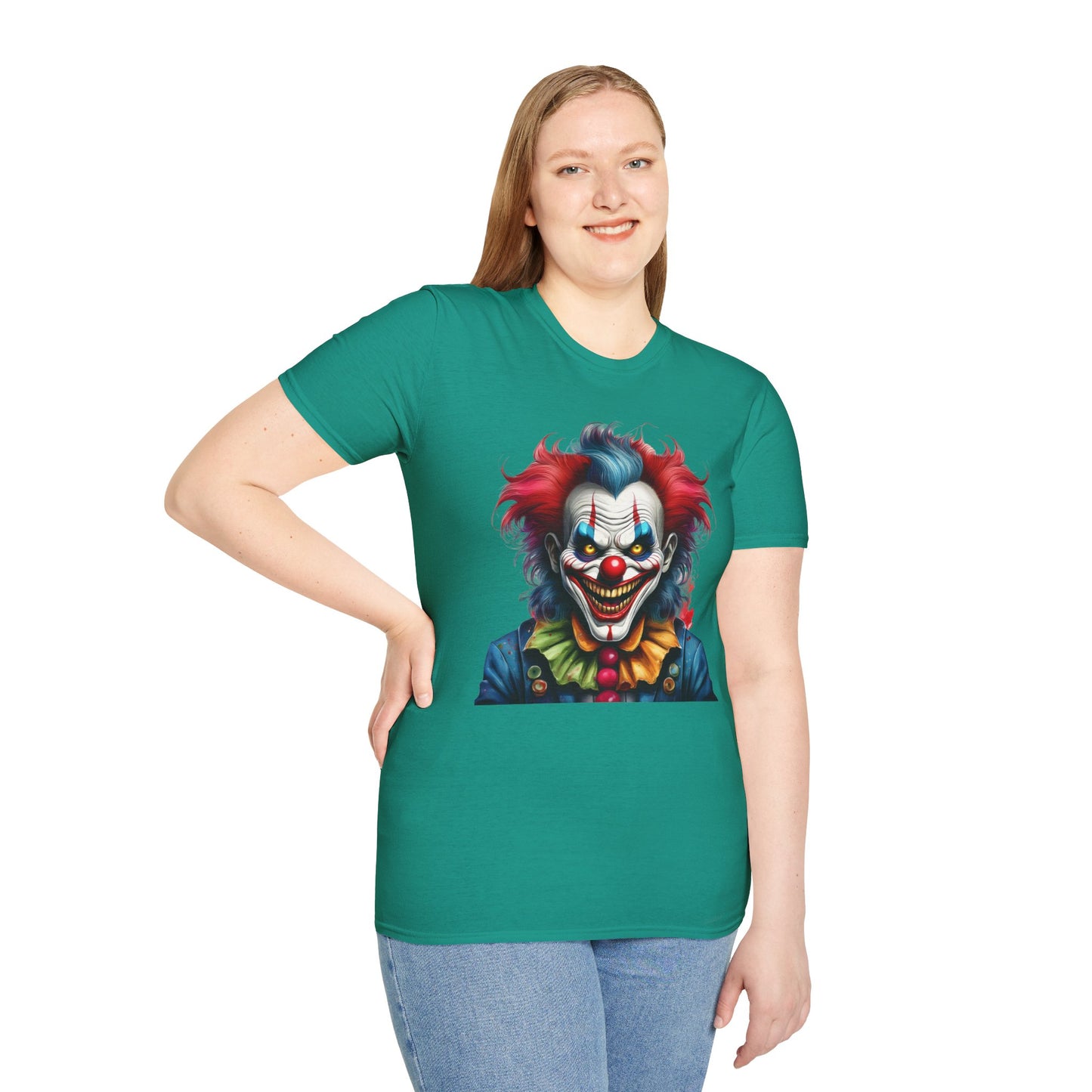 Clown Shirt, T Shirt with Clown, Funny Man Shirt, Tee Shirt with Funny Man, Circus Shirt, Shirt with Circus, Scary Man Shirt, Shirt with Scary Man