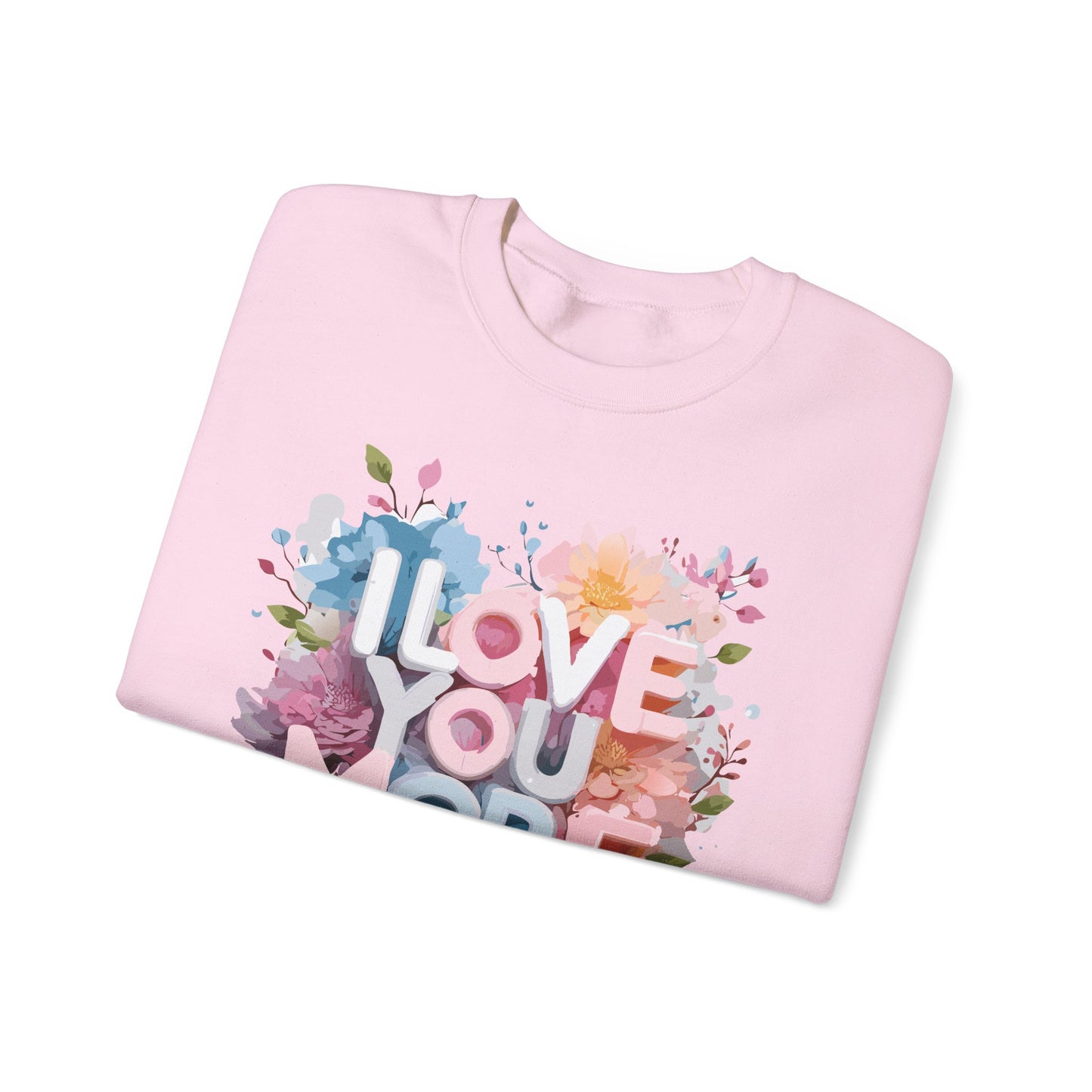 Floral Love Sweatshirt, Valentine's Day Sweatshirt, Love Flower Sweatshirt
