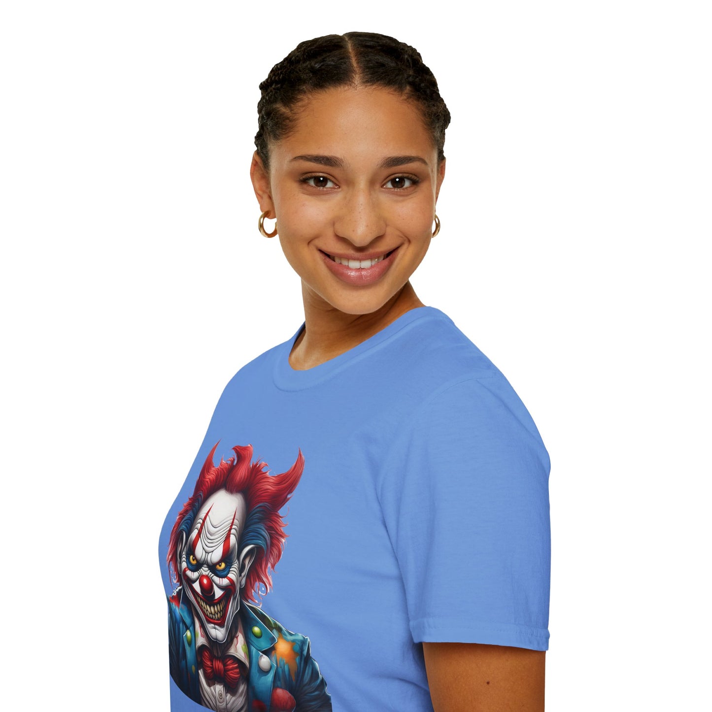 Clown Shirt, T Shirt with Clown, Funny Man Shirt, Tee Shirt with Funny Man, Circus Shirt, Shirt with Circus, Scary Man Shirt, Shirt with Scary Man