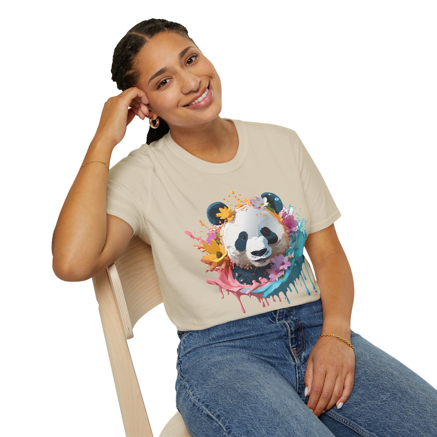 Panda Shirt, T Shirt with Panda, Animal Shirt, Tee Shirt with Animals