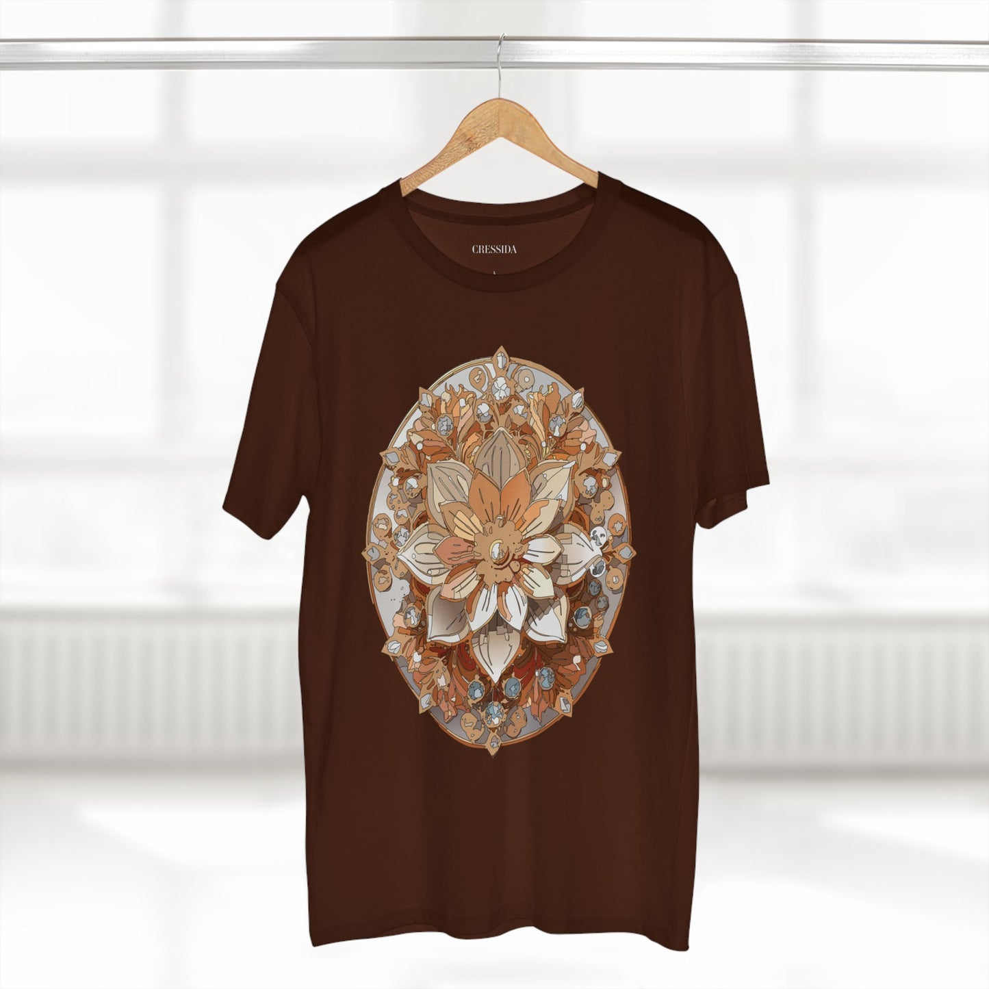 Floral Shirt, Shirt with Flower, Tee Shirt with Antique Flower