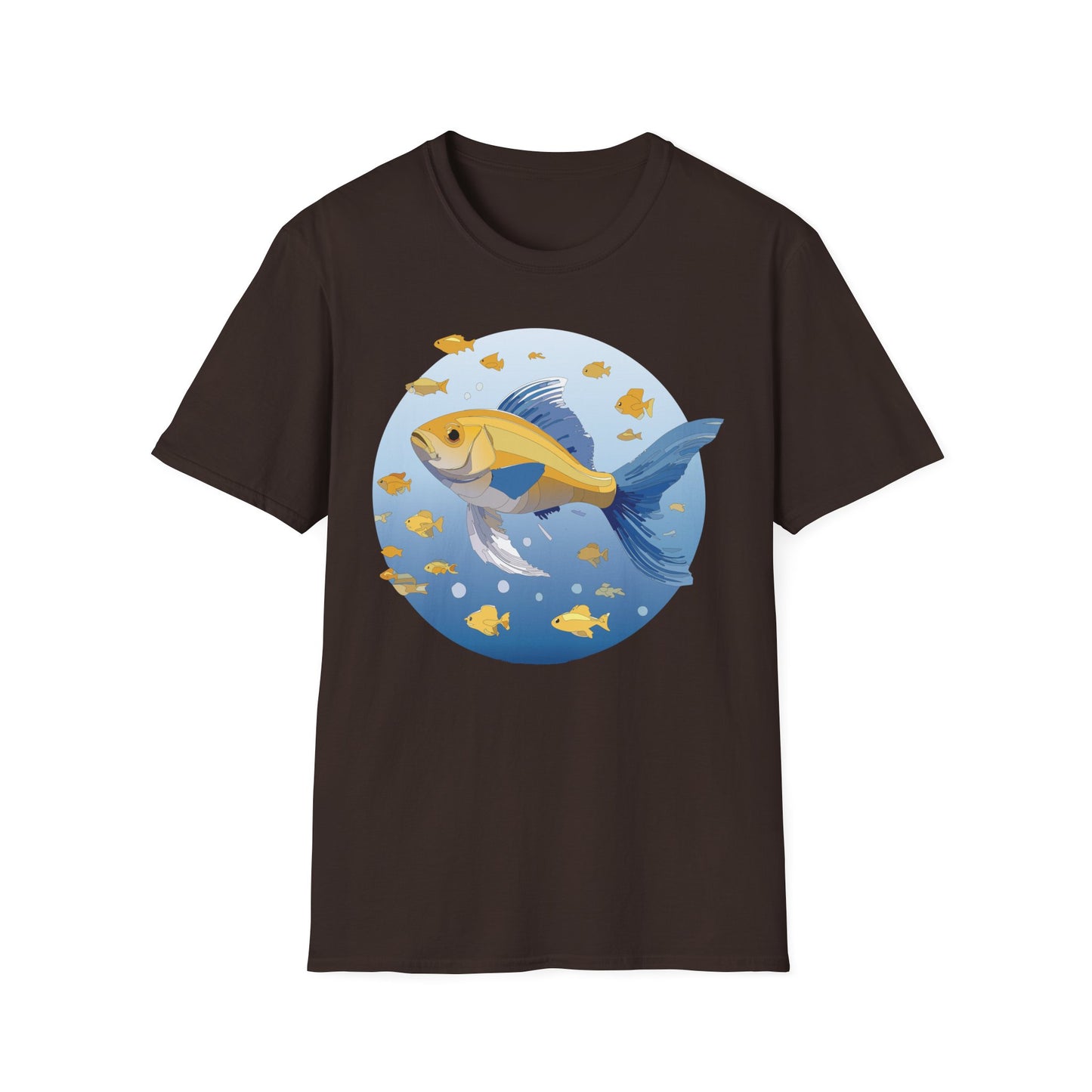 Fish Art Design Shirt, T Shirt with Fish, Graphic Shirt, Tee Shirt with Graphic Design, Shirt with Fish Graphic Art