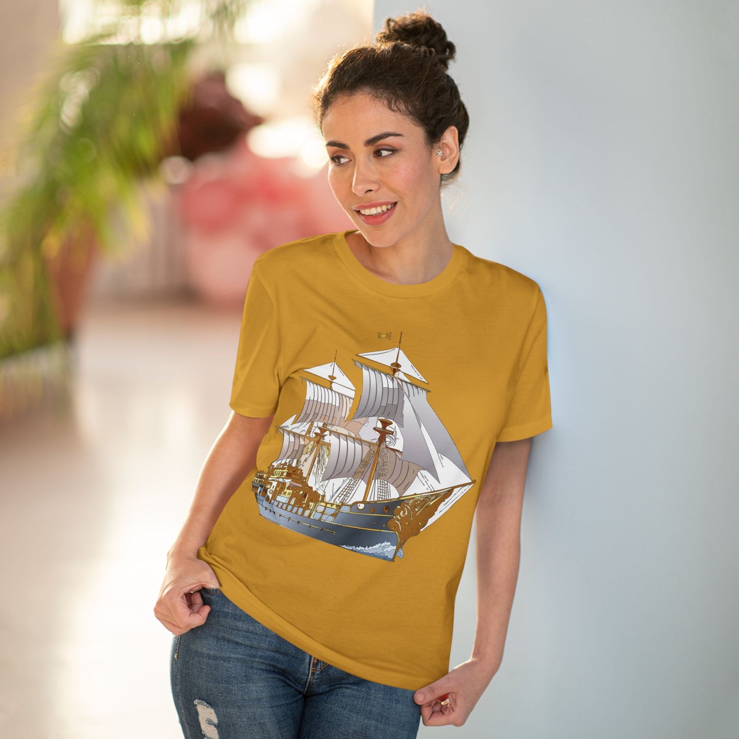 Organic T-shirt with Ship