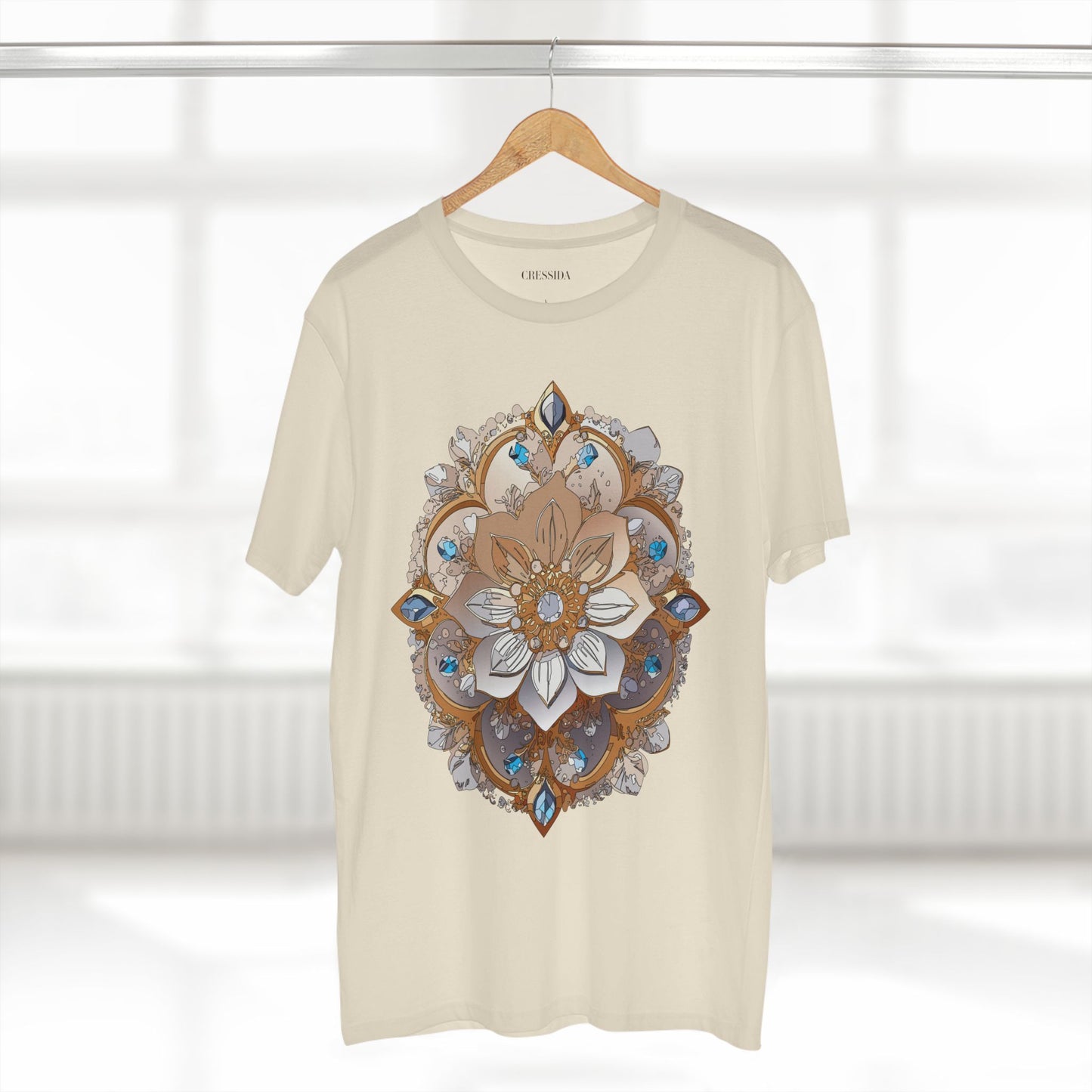 Floral Shirt, Shirt with Flower, Tee Shirt with Antique Flower