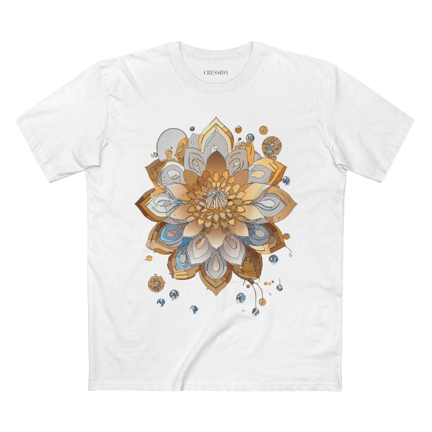 Floral Shirt, Shirt with Flower, Tee Shirt with Antique Flower