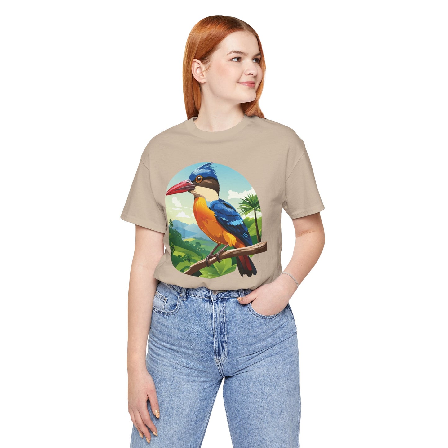 Unisex Animal Shirt, Tee Shirt with Animals, Art Design Tee Shirt, Wild Animals Shirt