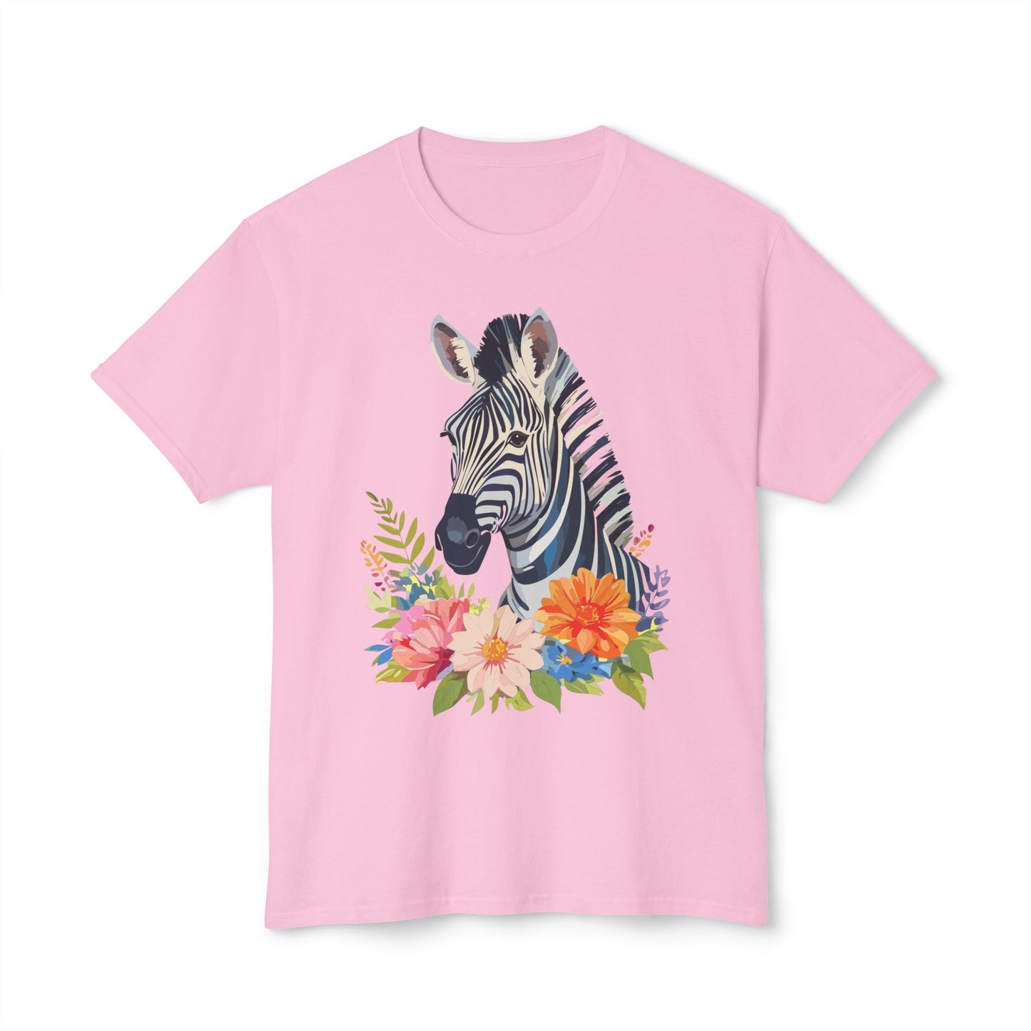 Zebra T-Shirt, Vintage Zebra Tee, Floral Tees, Zebra Art Design Shirt, Tee Shirt with Zebra 6