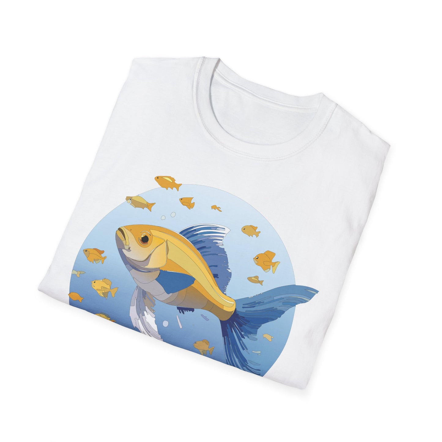 Fish Art Design Shirt, T Shirt with Fish, Graphic Shirt, Tee Shirt with Graphic Design, Shirt with Fish Graphic Art