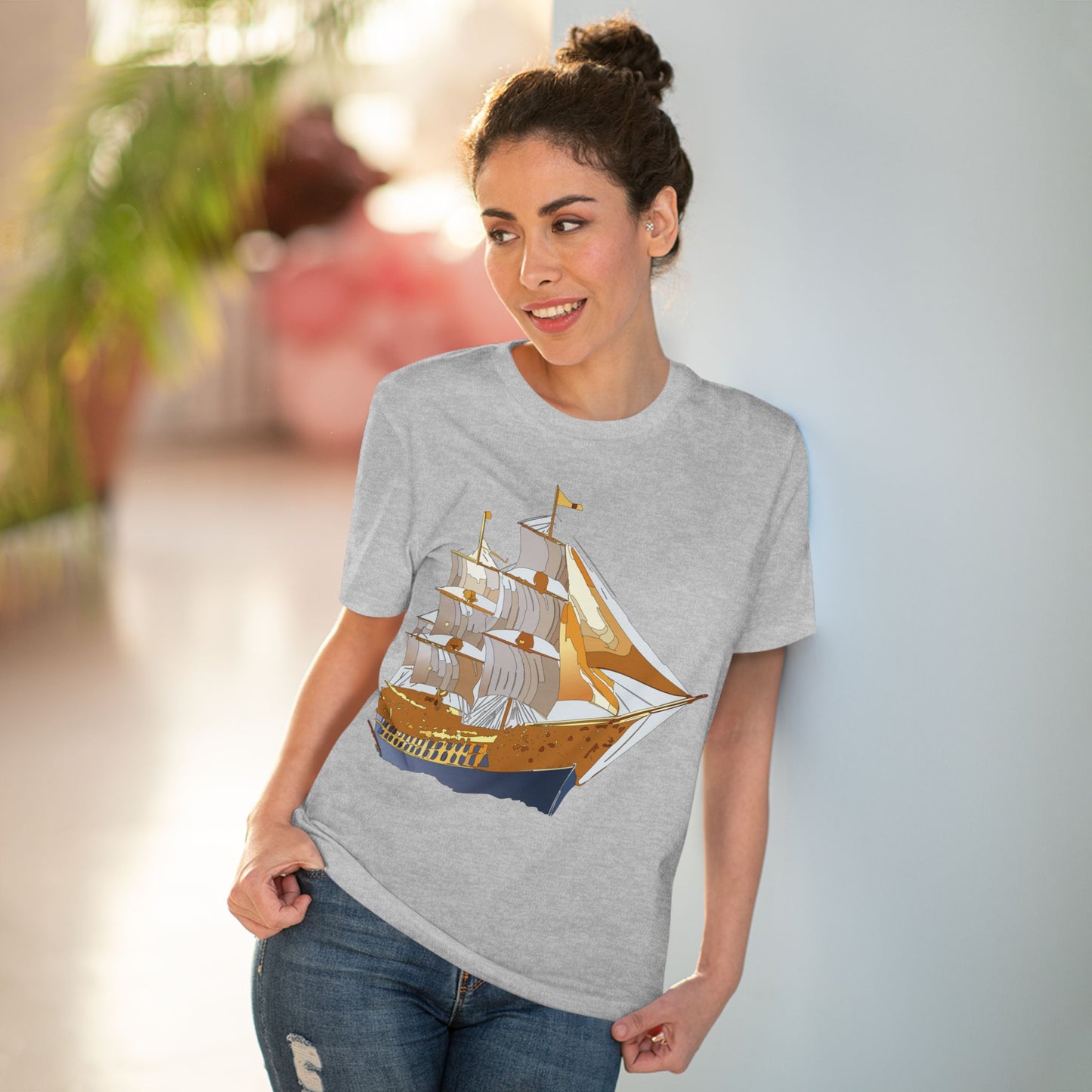 Organic T-shirt with Ship