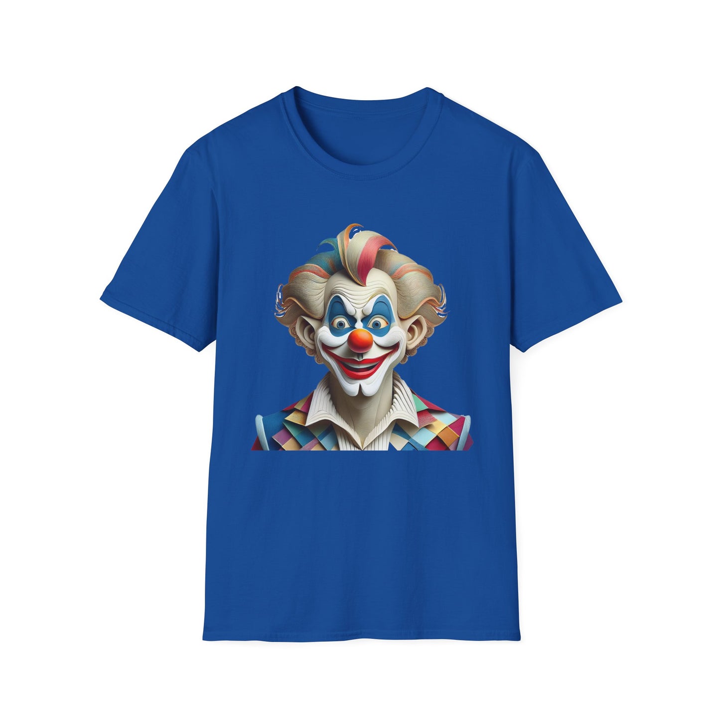 Clown Shirt, T Shirt with Clown, Funny Man Shirt, Tee Shirt with Funny Man, Circus Shirt, Shirt with Circus, Scary Man Shirt, Shirt with Scary Man