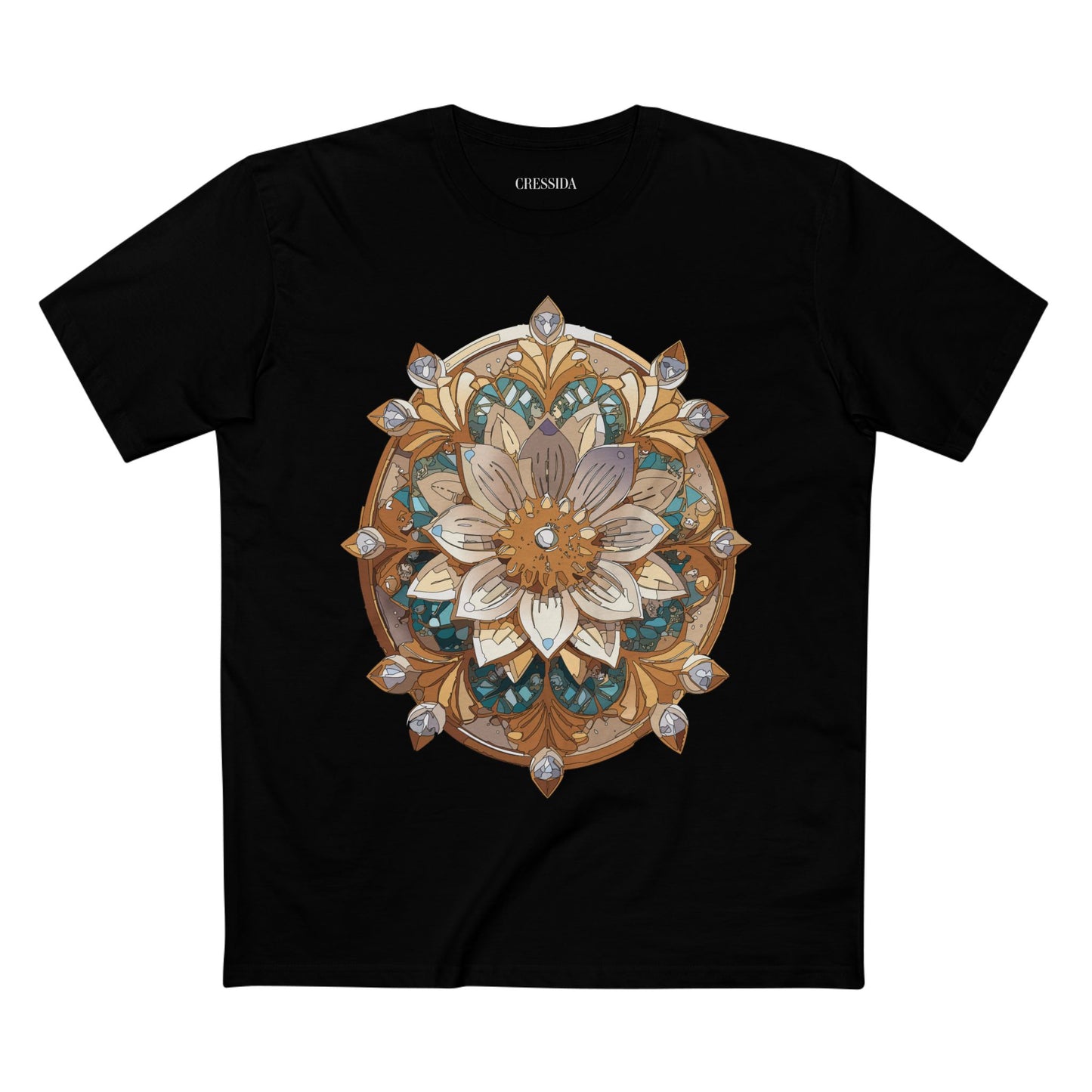 Floral Shirt, Shirt with Flower, Tee Shirt with Antique Flower