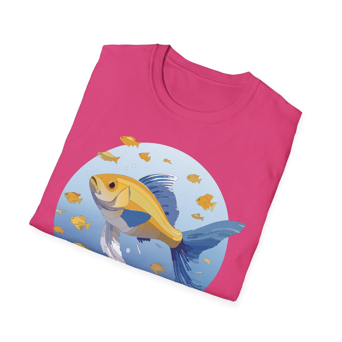 Fish Art Design Shirt, T Shirt with Fish, Graphic Shirt, Tee Shirt with Graphic Design, Shirt with Fish Graphic Art