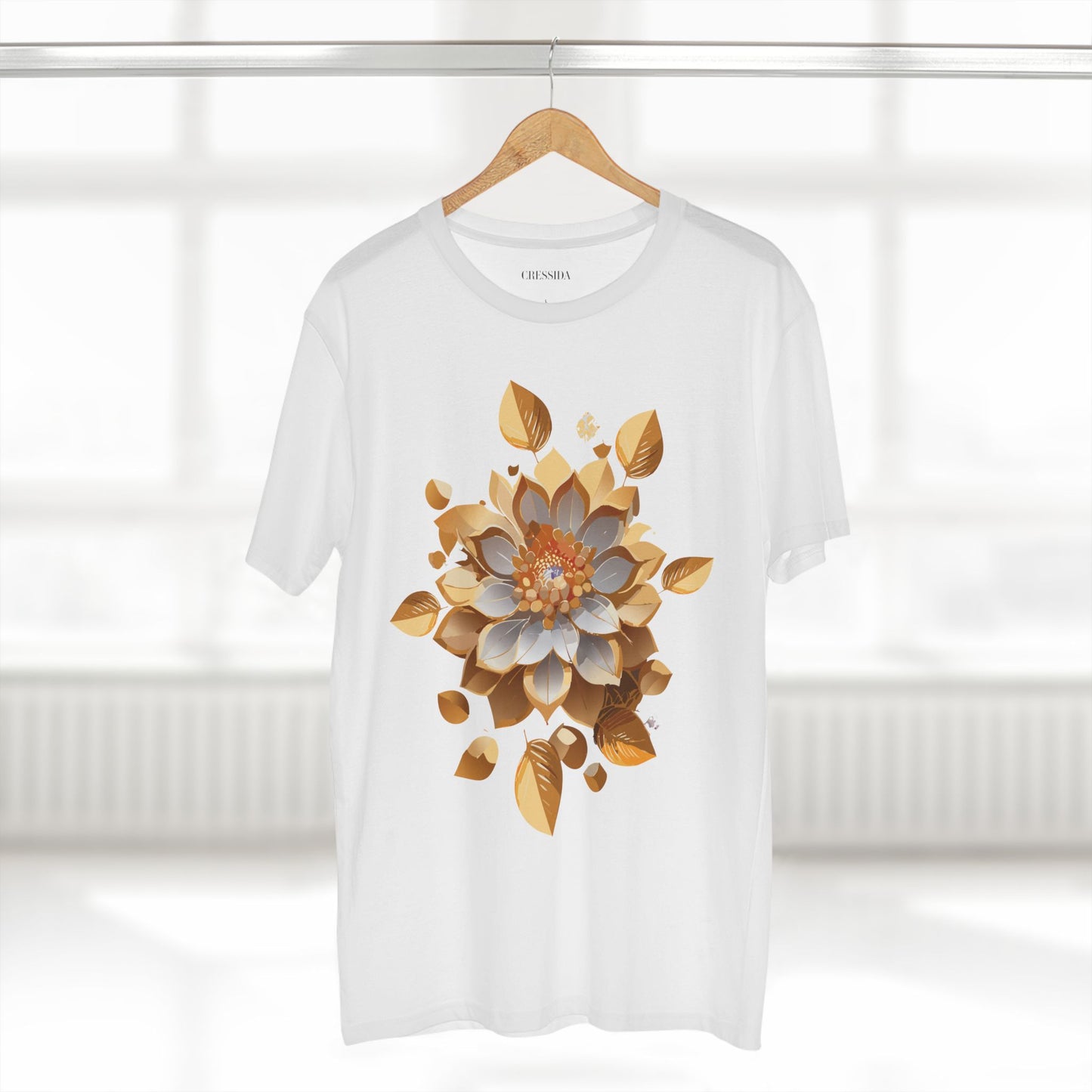 Floral Shirt, Shirt with Flower, Tee Shirt with Antique Flower