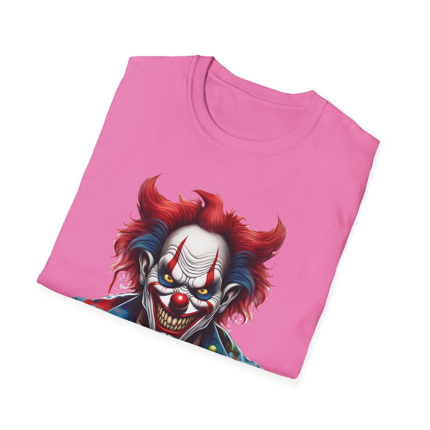 Clown Shirt, T Shirt with Clown, Funny Man Shirt, Tee Shirt with Funny Man, Circus Shirt, Shirt with Circus, Scary Man Shirt, Shirt with Scary Man