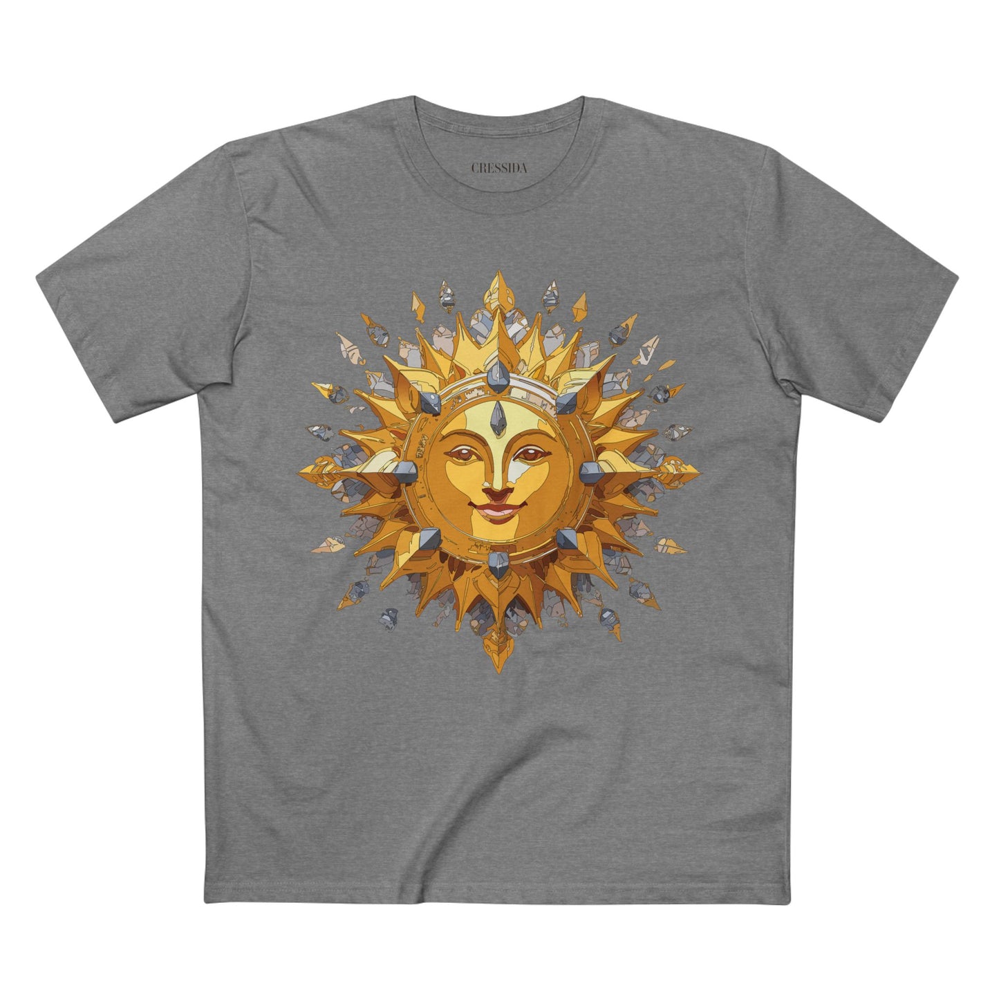 Sun Shirt, Shirt with Sun, Tee Shirt with Gold Sun
