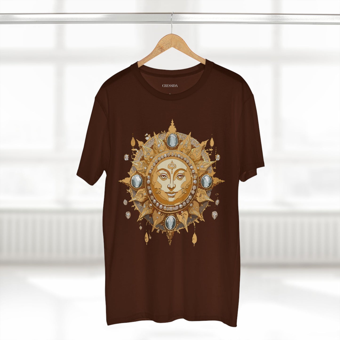Sun Shirt, Shirt with Sun, Tee Shirt with Gold Sun