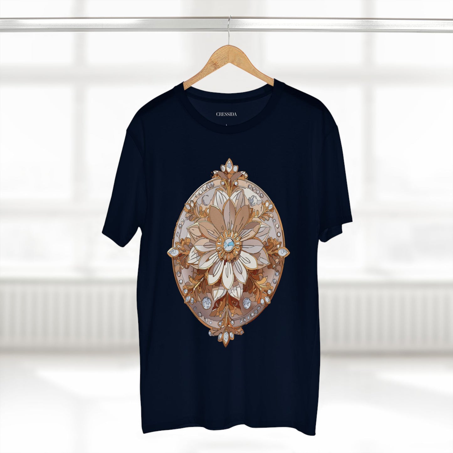 Floral Shirt, Shirt with Flower, Tee Shirt with Antique Flower