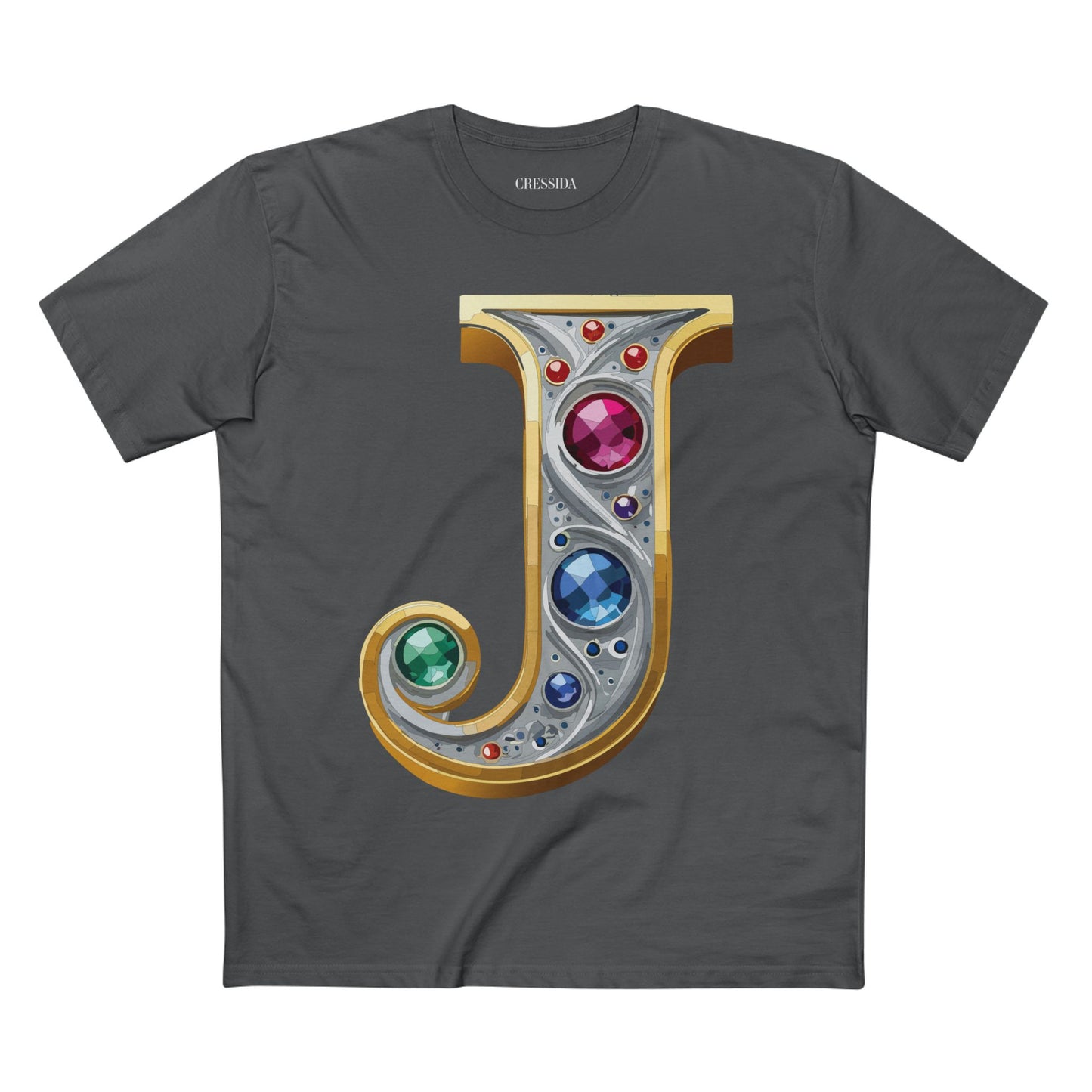 Letter Shirt, Shirt with Letters, Tee Shirt with Gold Letters