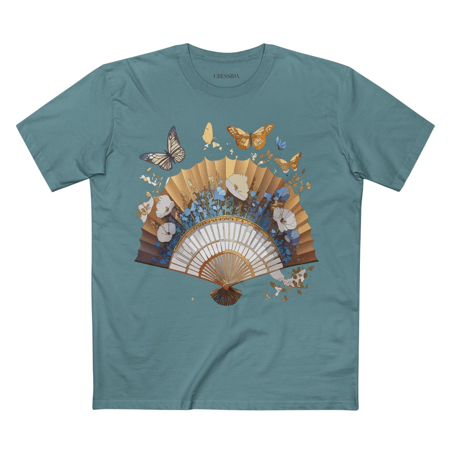 Fan shirt, Shirt with Fan, Tee Shirt with Antique Fan