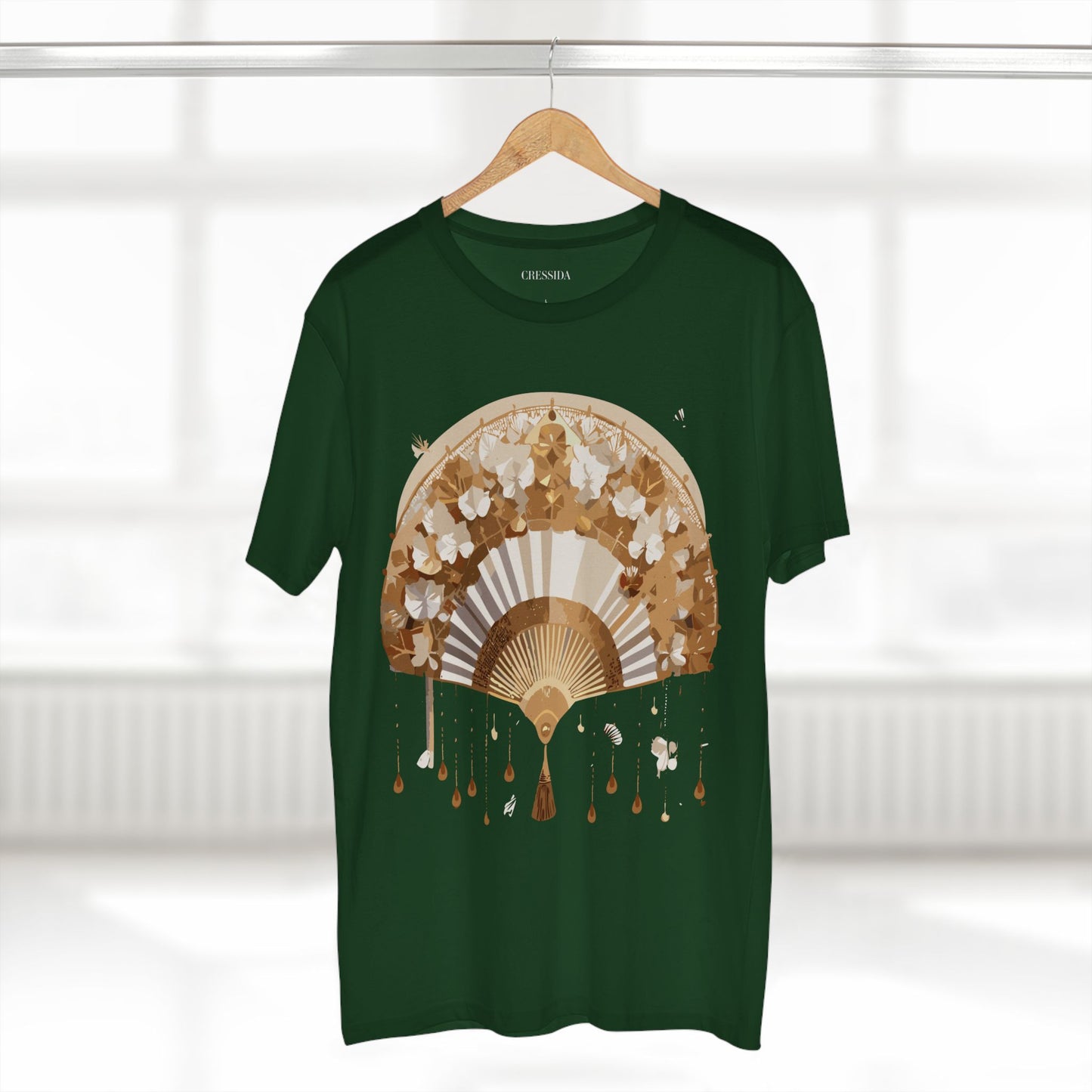 Fan shirt, Shirt with Fan, Tee Shirt with Antique Fan